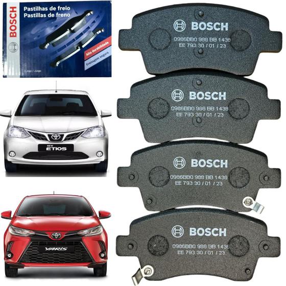 Imagem de Pastilha De Freio Etios 2013 A 2024 Yaris 2018 A 2024 Dianteiro Original Bosch