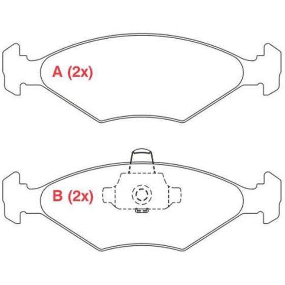 Imagem de Pastilha de Freio Fiat Palio Weekend 1998 a 2009 WILLTEC