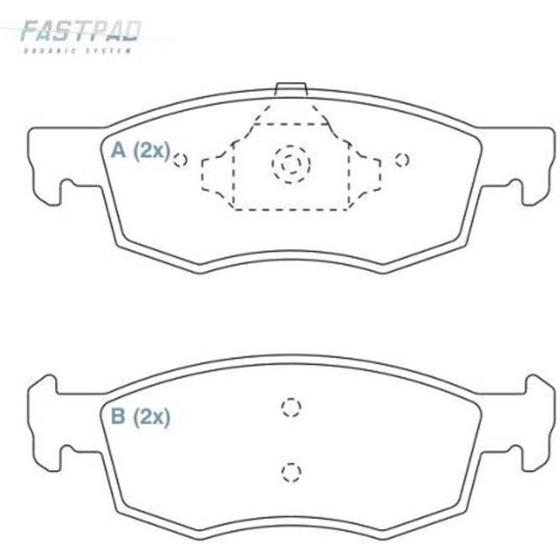 Imagem de Pastilha de Freio Fiat Strada 2020 a 2024 WILLTEC FP1060