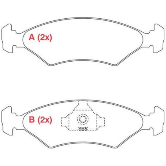 Imagem de Pastilha de Freio Fiat Uno 1984 a 2013 WILLTEC PW25