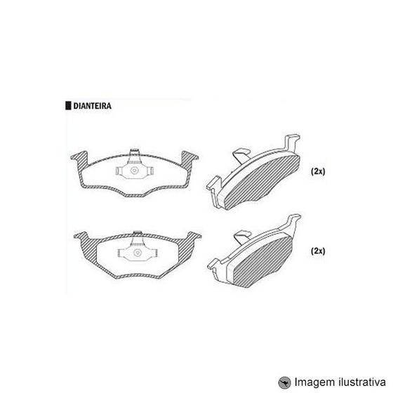 Imagem de Pastilha de Freio Fox 1.0 / 1.6 03 / Polo 1.0 02 / Gol Gv 1.0 / 1.6 08 / Saveiro 1.0 / 1.8 Mi / Voyage 1.0 / 1.6 09 / Passat 2.0 88 / 96