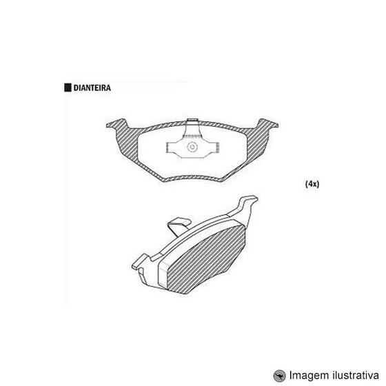 Imagem de Pastilha de Freio Gol G5 1.0 / 1.6 2013 / Saveiro G5 2008 / Voyage 1.0 / 1.6 I Motion 2013 ...