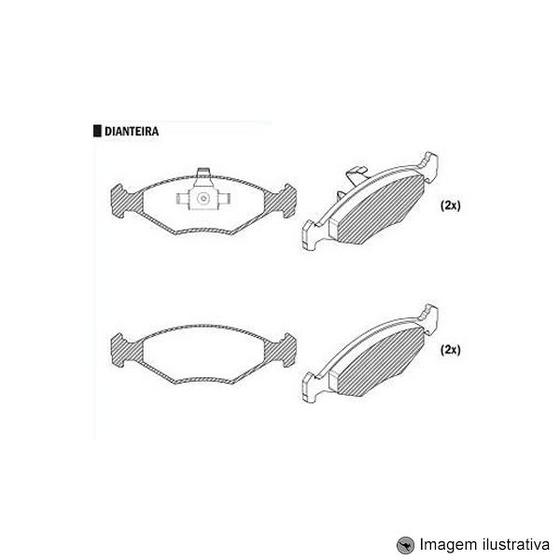 Imagem de Pastilha de Freio Gol / Parati G4 1.0 / 1.6 / 1.8 Julho 2009 / ... / Saveiro 1.6 / 1.8 / 2.0 2009 / ...