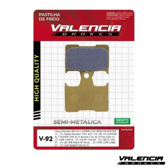 Imagem de Pastilha De Freio Harley Davidson 883 E Cbr 1300 Valencia