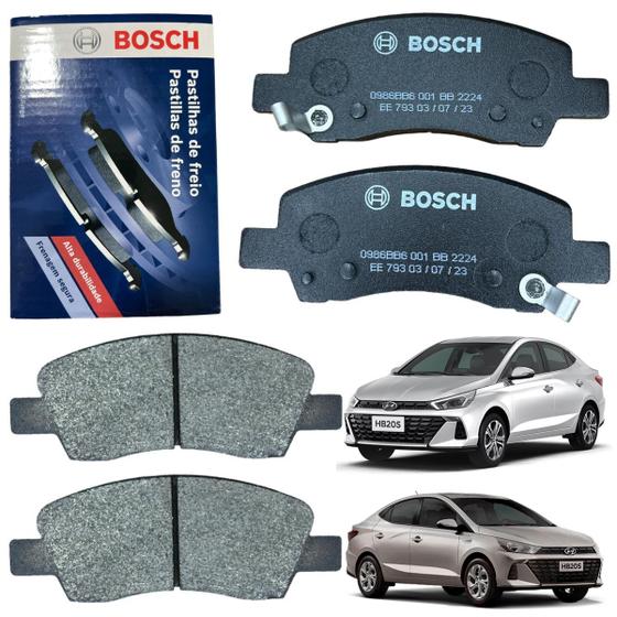 Imagem de Pastilha de Freio Hb20 Hb20s 1.6 1.0 Turbo 2020 a 2024 Dianteira Original Bosch