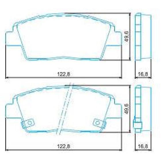 Imagem de Pastilha de Freio Hyundai Hb20 X 2016 a 2016 JURID HQJ-2289A