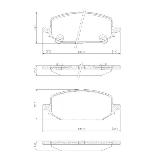 Imagem de Pastilha De Freio Lonaflex Onix/Onix Plus - P-1696