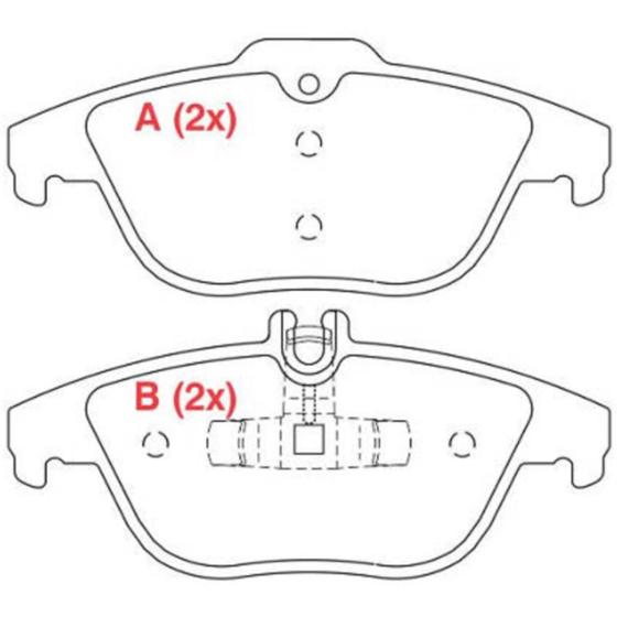 Imagem de Pastilha de Freio Mercedes Benz C-Class 2007 a 2021 WILLTEC