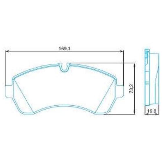 Imagem de Pastilha de Freio Mercedes Benz Sprinter Furgão 2012 a 2024