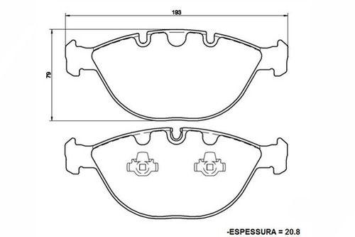 Imagem de Pastilha de Freio N-1720 X5 4.4 4.6 4.8 02/ Dianteira Com Chapa Anti-Ruído