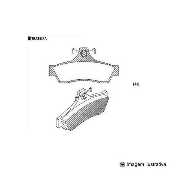 Imagem de Pastilha de Freio Omega 3.8 V6 ( Australiano ) 1999 / Omega 3.6 V6 2006 / ( Traseiro )