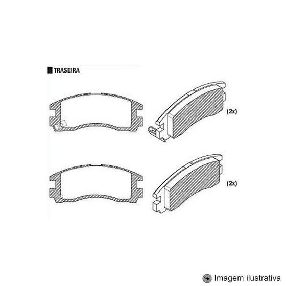 Imagem de Pastilha de Freio Pajero Tr4 2.0 4X4 2003 / Eclipse 2.4I 16V 01 / 05 / Galant 1.8 / 2.0 1993 / 1996