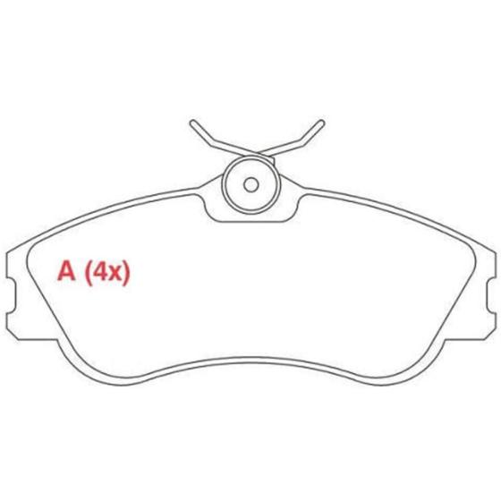 Imagem de Pastilha de Freio Peugeot 306 1997 a 2000 WILLTEC PW411