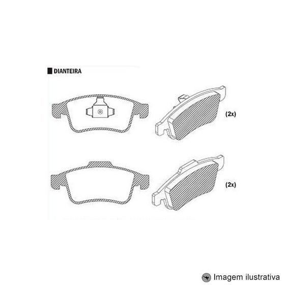 Imagem de Pastilha de Freio Renault Duster 1.5 / 1.6 16V 4X2 / 4X4 com ABS 2010 / Teves / Duster 2.0 16V 4X2 / 4X4 2012 / Fluence 2.0 16V 2010 ...