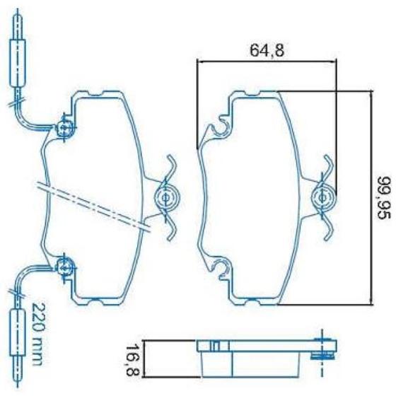 Imagem de Pastilha de Freio Renault Symbol 2009 a 2013 JURID HQJ-2063A