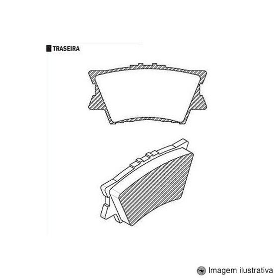 Imagem de Pastilha de Freio Toyota Rav 4 Vvti 16V Dohc 2.0 / 2.4L 2006 / .. / S ( Ist.Akebono Traseira )