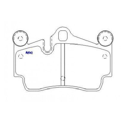 Imagem de Pastilha de freio traseira Audi Q7 Cayenne Touareg 2002 em diante SYL S1415