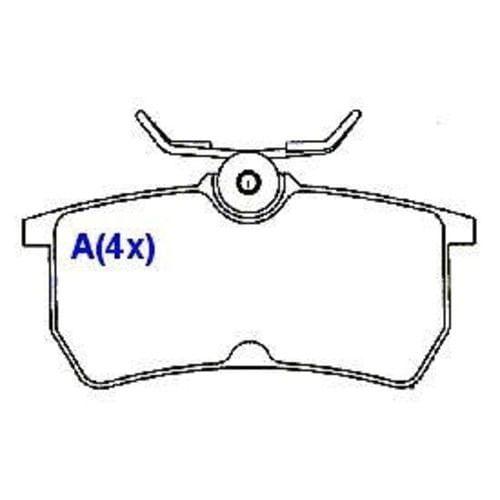 Imagem de Pastilha de freio traseira Focus 1998 a 2008 SYL S1241