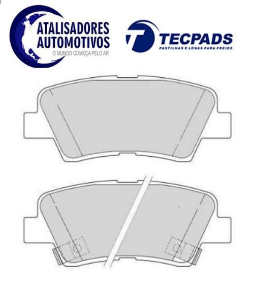 Imagem de Pastilha de Freio Traseira KIA MOTORS Cerato New 1.6 2013 2014 2015 2016 2017 2018 2019 2020... Em diante. Opirus 3.8 V6 2006 2007 2008 2009 2010 2011