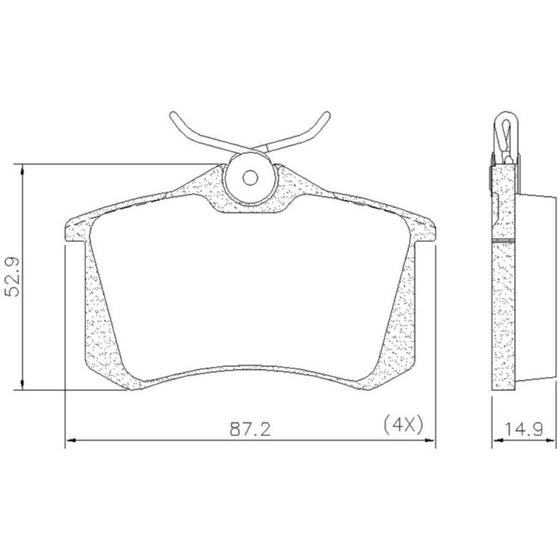 Imagem de Pastilha de Freio Traseiro Renault Scenic 1999 a 2010