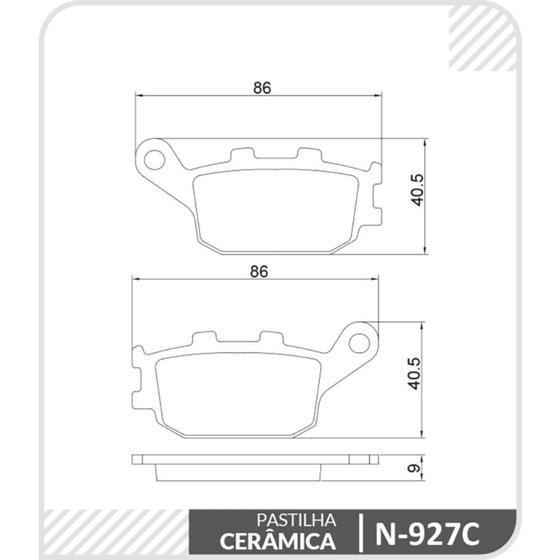 Imagem de Pastilha de Freio Traseiro Suzuki Gsr 750 2011 a 2012 COBREQ