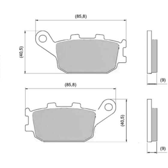 Imagem de Pastilha de Freio Traseiro Yamaha Mt-07 2015 a 2016 DIA-FRAG