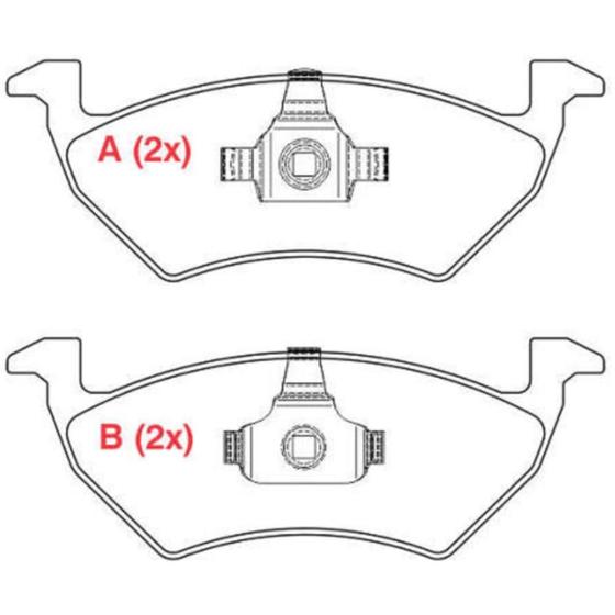 Imagem de Pastilha de Freio Volkswagen Saveiro 2014 a 2024 WILLTEC
