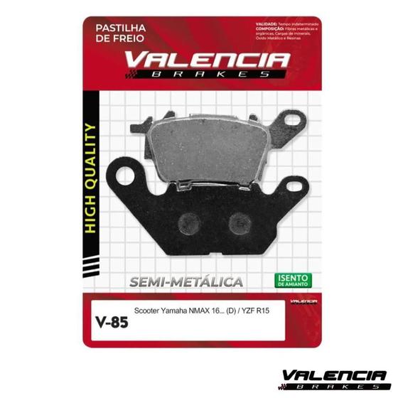 Imagem de Pastilha De Freio Yamaha Nmax 16 E Yzf R15 Valencia