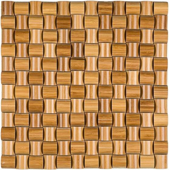 Imagem de Pastilha de madeira  WD14 - WOOD MOSAIC BEGE 30x30cm