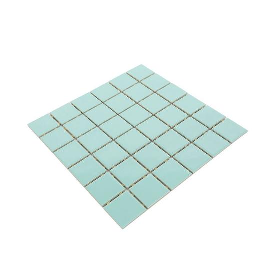 Imagem de Pastilha de Porcelana Ritmo Verde Hortelã Brilhante 5x5 01m²