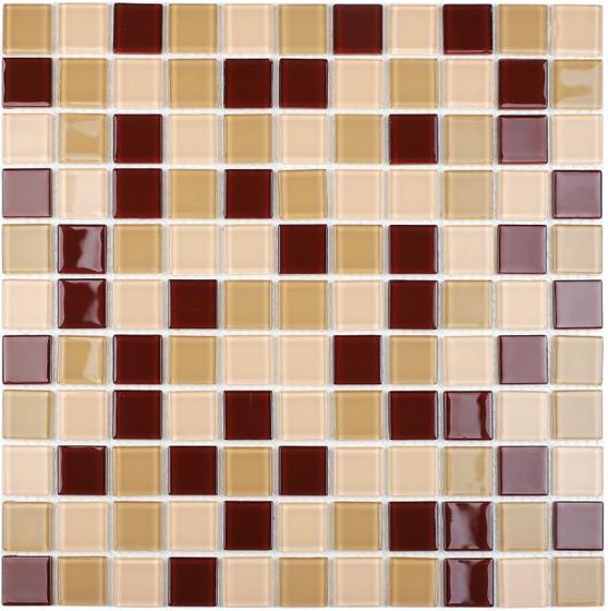 Imagem de PASTILHA DE VIDRO- MIX2514 -MISC CRISTAL BEGE 30x30cm