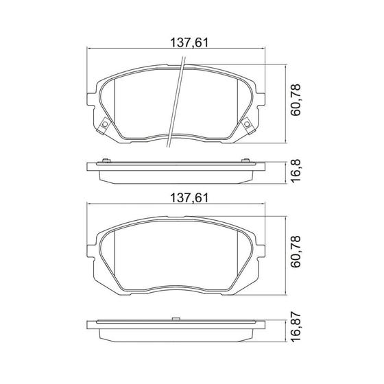 Imagem de Pastilha Dianteira Cobreq Kia Sportage 2011-2016