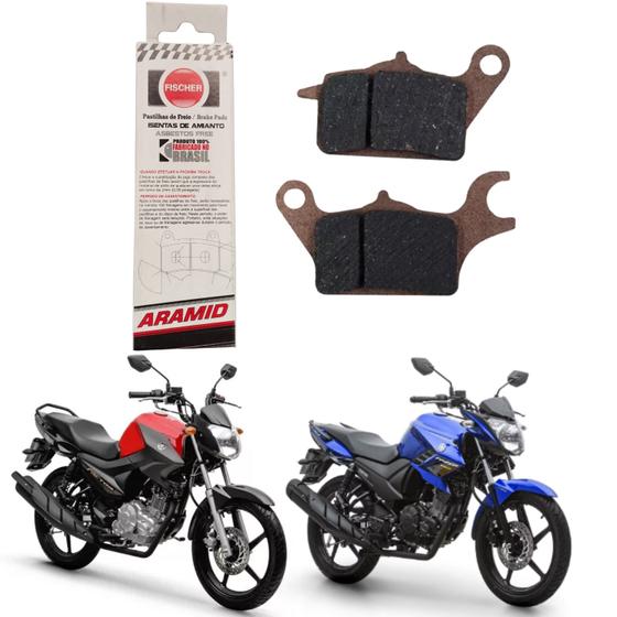 Imagem de Pastilha Dianteira Fischer Aramid Yamaha Factor Fazer 150 2021 2022 2023 2024 2025