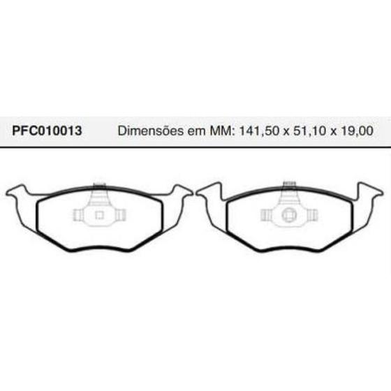 Imagem de Pastilha Freio Crossfox 2010 a 2014 PFC010013