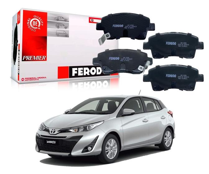 Imagem de Pastilha freio dianteira cêramica toyota yaris 1.3 1.5 2018 a 2022