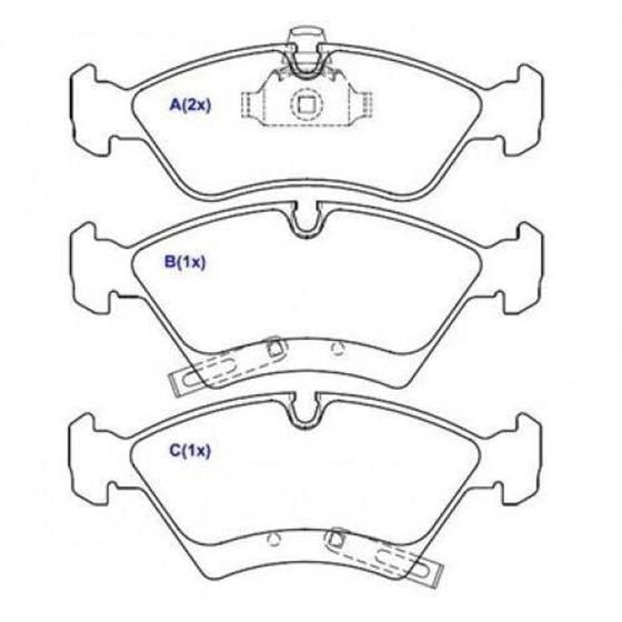 Imagem de Pastilha freio dianteira cobreq gm meriva 1.4 / 1.8 02  10 , zafira 2.0 8v 02  10