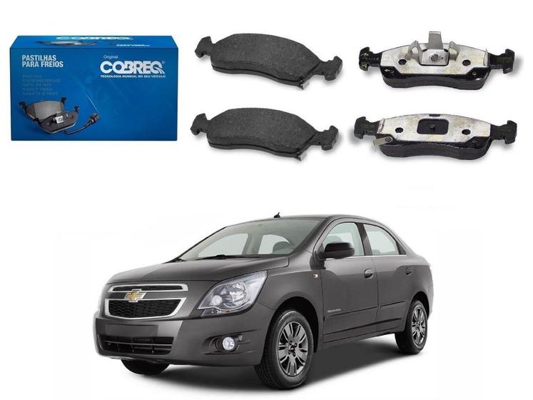 Imagem de Pastilha freio dianteira cobreq original chevrolet cobalt 1.4 sem abs 1.8 sem abs 2012 a 2016