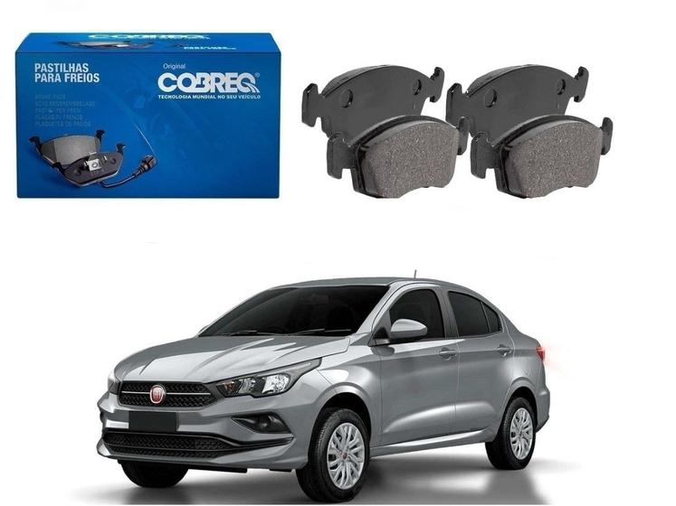 Imagem de Pastilha freio dianteira cobreq original fiat cronos 1.0 2017 a 2021