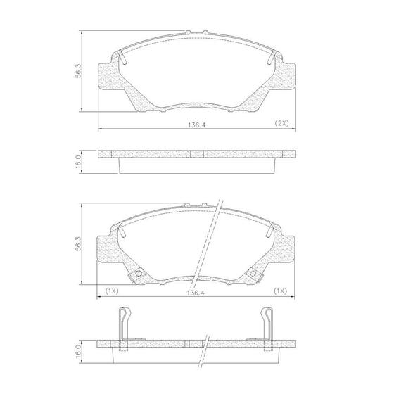 Imagem de Pastilha Freio Dianteira Fit 2014 a 2021 Fras-Le PD/1492