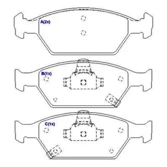 Imagem de PASTILHA FREIO DIANTEIRA para HONDA CITY/ NEW FIT 09/