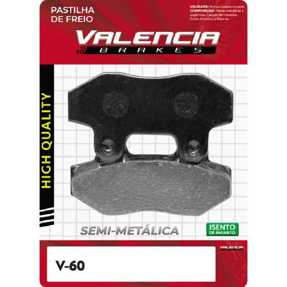 Imagem de Pastilha Freio Dianteiro Dafra Laser 150/ Comet 250-650 Gt-Gtr/ Mirage 250/ Traseiro Comet 250-650 Valencia Brakes