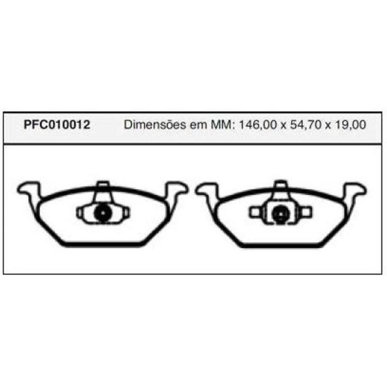 Imagem de Pastilha Freio Dianteiro Golf 1999 a 2002 Cofap PFC010012