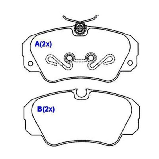 Imagem de Pastilha Freio Dianteiro Omega 1992 a 1998 Syl 1096