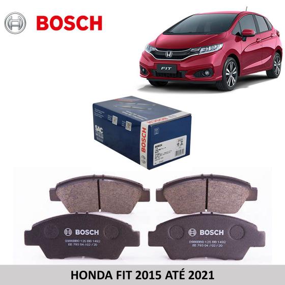 Imagem de Pastilha freio dianteiro original bosch honda fit 2020