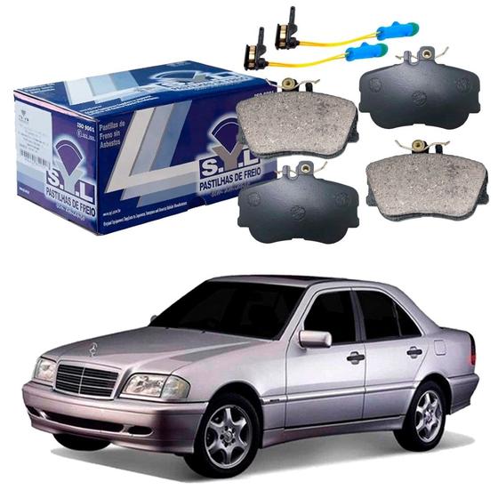 Imagem de Pastilha freio dianteiro sensor syl mercedes-benz c200 1.8 2.0 1993 a 2000