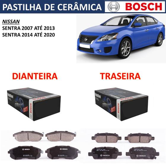 Imagem de Pastilha freio dianteiro/traseiro nissan sentra 2014 a 2020