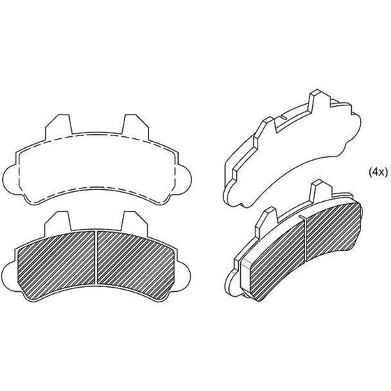 Imagem de PASTILHA FREIO para F1000 94/ D20 93/94 SISTEMA BOSCH (Med. 