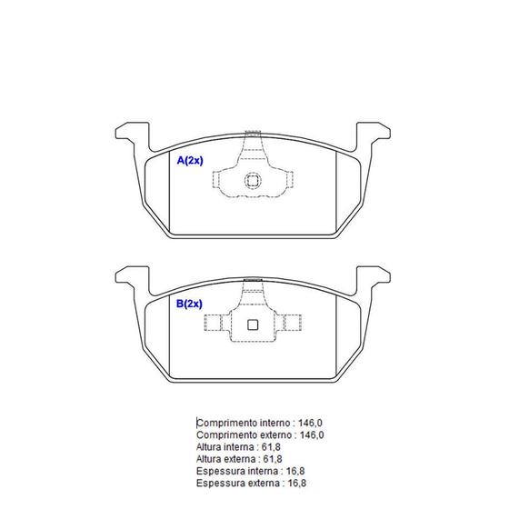 Imagem de Pastilha Freio Polo Tsi 1.0 12V Ceramica Dianteira Sistema Teves 1423 Syl