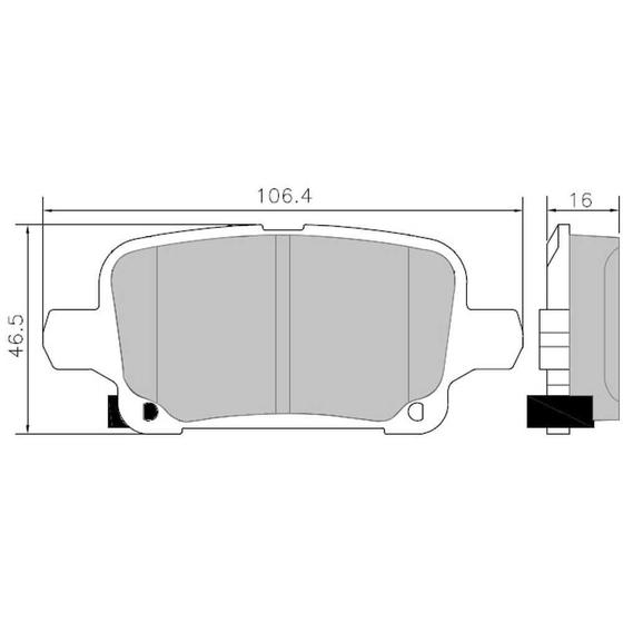 Imagem de PASTILHA FREIO TRASEIRA para CRUZE LT/ LTZ 1.4 17/... EQUINO