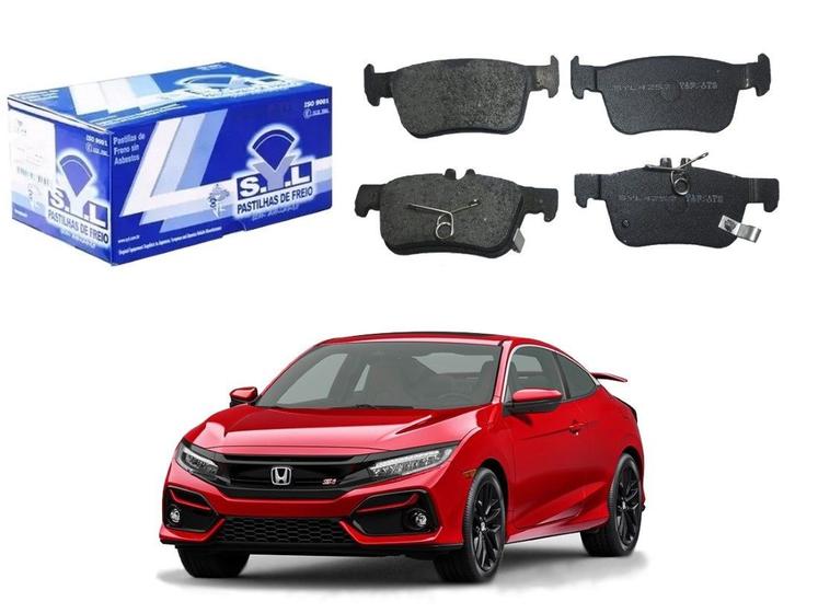 Imagem de Pastilha freio traseira syl original honda civic si 1.5 2016 a 2020